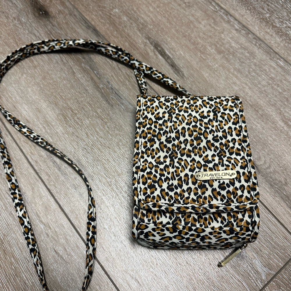Travelon Cheetah Print Crossbody